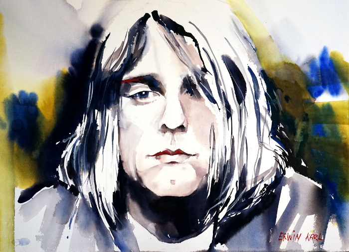 kurt cobain nirvana aquarell watercolour kunst art bv berchtoldvilla